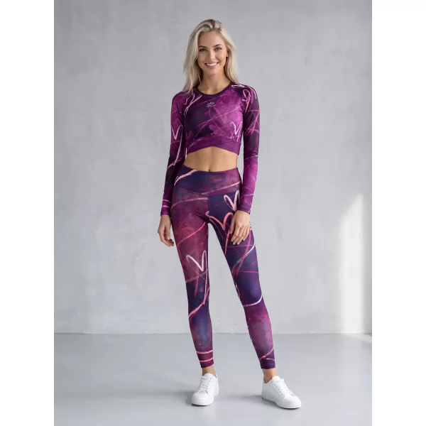  Lange Leggings für Frauen Premium ALTISPORT VOJ/ALW082LEG01 LILA 