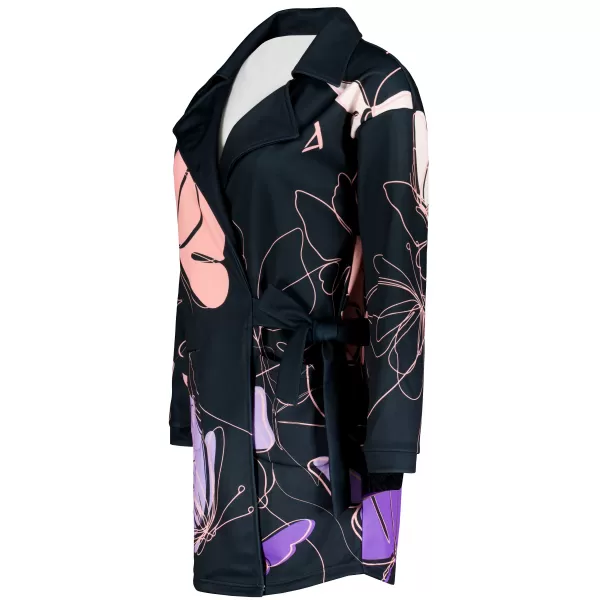  Frauen -Sweatshirt -Premium -Tasche für Frauen ALTISPORT VOJ/ALW086MI05 SCHWARZVIOLETT 
