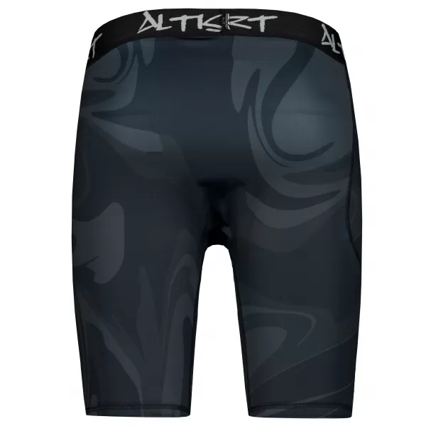  Männersport -Leggings über den Knien der Prämie ALTISPORT VOJ/ALM072LEG02 SCHWARZ 