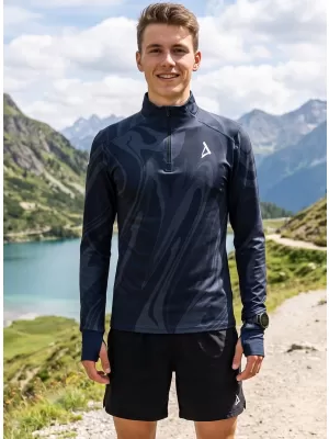 Herren Sport Sweatshirt Premium Plus ALTISPORT VOJ/ALM072MI04 SCHWARZ