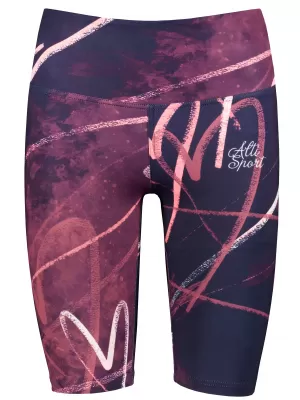 Frauen -Leggings über den Knien Premium ALTISPORT VOJ/ALW082LEG02 LILA