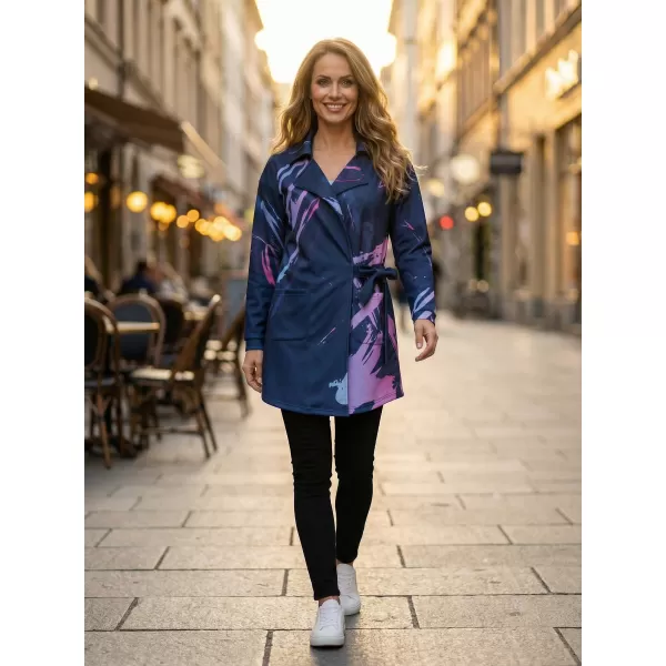  Frauen -Sweatshirt -Premium -Tasche für Frauen ALTISPORT VOJ/ALW074MI05 BLAU-VIOLETT 