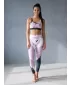Lange Leggings für Frauen Premium ALTISPORT VOJ/ALW081LEG01 ROSA SCHWARZ