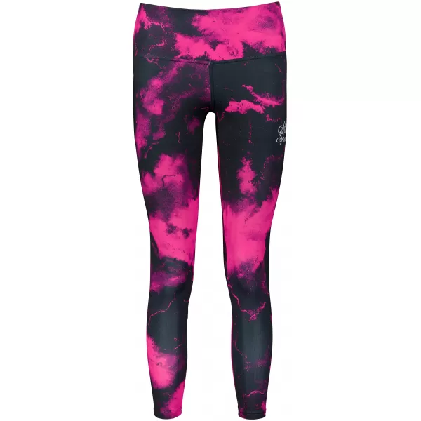  Lange Leggings für Frauen Premium ALTISPORT VOJ/ALW066LEG01 SCHWARZ -PINK 