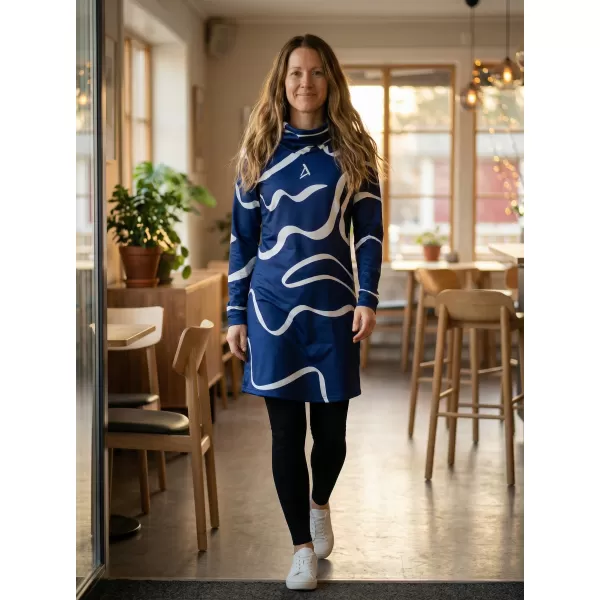  Damen erweitertes Premium -Sweatshirt ALTISPORT VOJ/ALW088MI06 DUNKELBLAU 