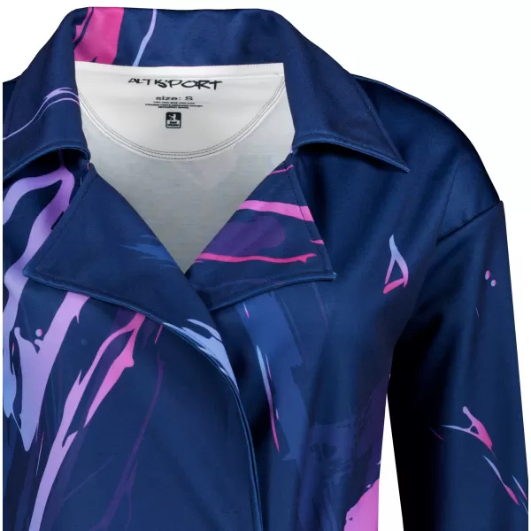  Frauen -Sweatshirt -Premium -Tasche für Frauen ALTISPORT VOJ/ALW074MI05 BLAU-VIOLETT 