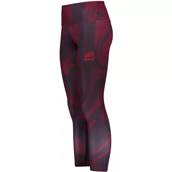  Lange Leggings für Frauen Premium ALTISPORT VOJ/ALW072LEG01 WEINRÖTET 