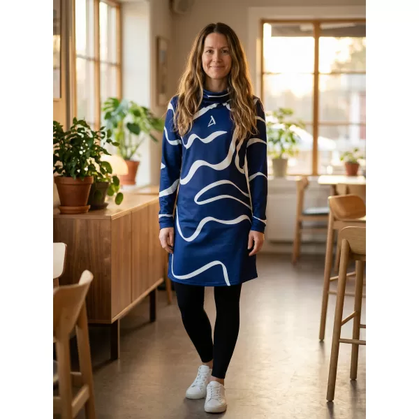  Damen erweitertes Premium -Sweatshirt ALTISPORT VOJ/ALW088MI06 DUNKELBLAU 