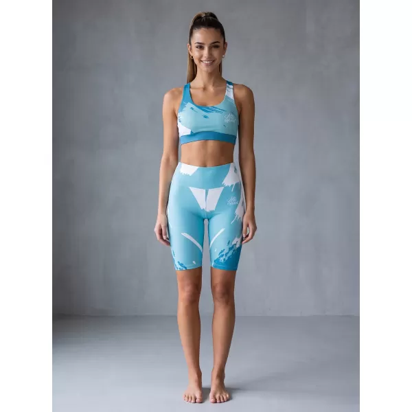  Frauen -Leggings über den Knien Premium ALTISPORT VOJ/ALW081LEG02 BLAU 