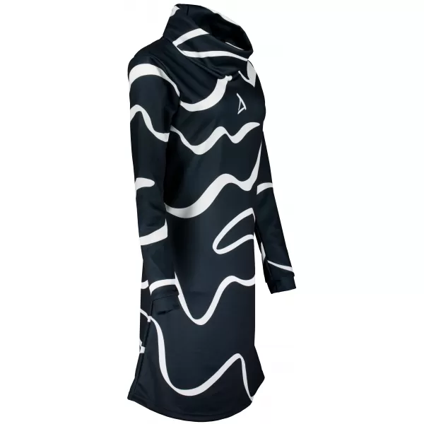  Damen erweitertes Premium -Sweatshirt ALTISPORT VOJ/ALW088MI06 SCHWARZ 