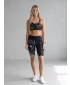 Frauen -Leggings über den Knien Premium ALTISPORT VOJ/ALW083LEG02 SCHWARZ UND WEIß