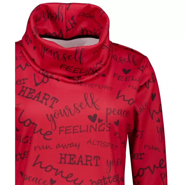  Damen erweitertes Premium -Sweatshirt ALTISPORT VOJ/ALW067MI06 ROT 