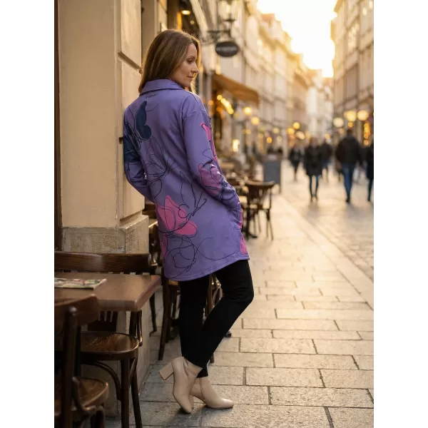  Frauen -Sweatshirt -Premium -Tasche für Frauen ALTISPORT VOJ/ALW086MI05 LILA PINK 
