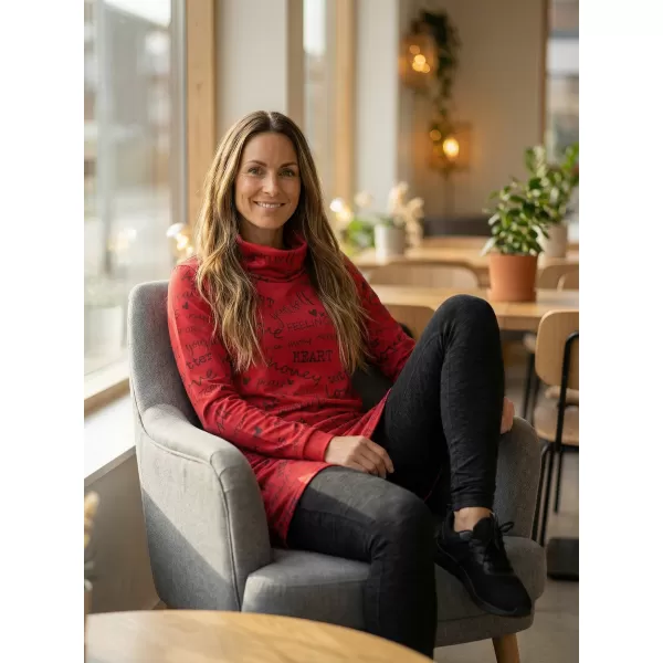  Damen erweitertes Premium -Sweatshirt ALTISPORT VOJ/ALW067MI06 ROT 