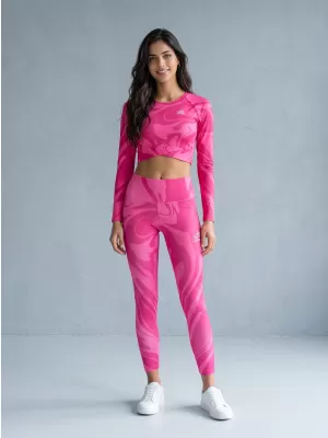 Lange Leggings für Frauen Premium ALTISPORT VOJ/ALW072LEG01 HEIßROSA