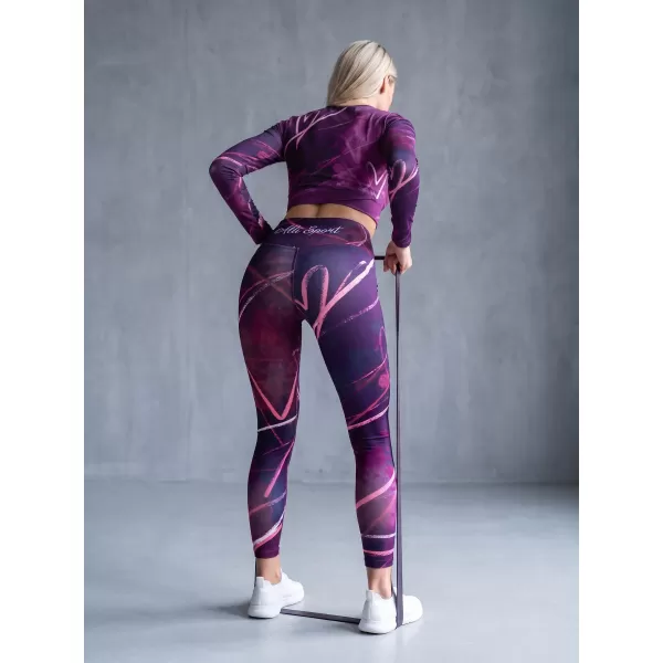  Lange Leggings für Frauen Premium ALTISPORT VOJ/ALW082LEG01 LILA 