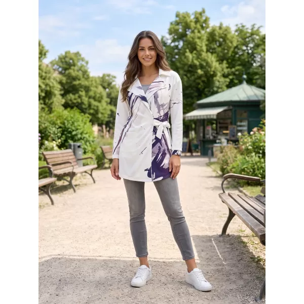  Frauen -Sweatshirt -Premium -Tasche für Frauen ALTISPORT VOJ/ALW074MI05 WEIß -VIOLETT 