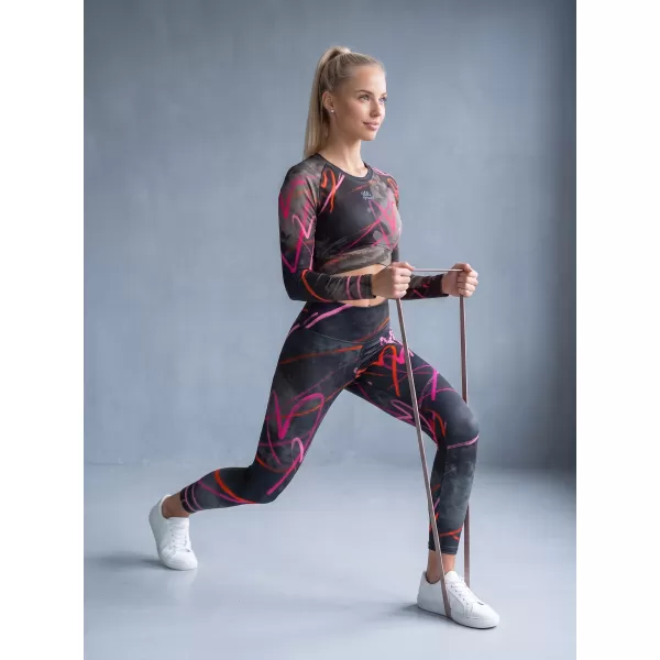  Lange Leggings für Frauen Premium ALTISPORT VOJ/ALW082LEG01 SCHWARZ 