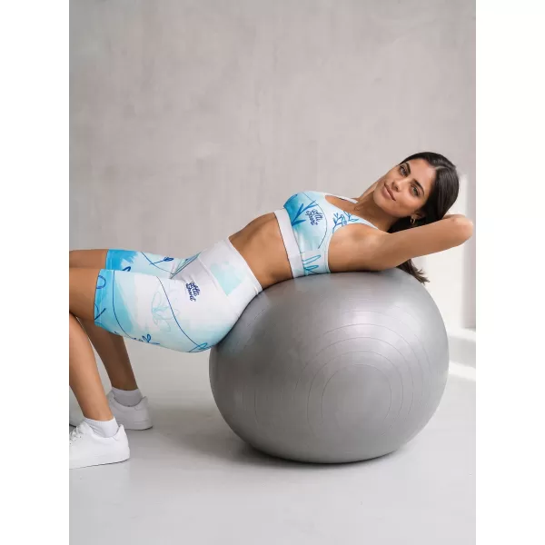  Frauen -Leggings über den Knien Premium ALTISPORT VOJ/ALW083LEG02 WEIß -BLAU 