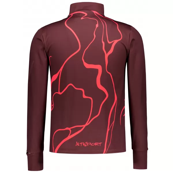  Herren Sport Sweatshirt Premium Plus ALTISPORT VOJ/ALM073MI04 WEINRÖTET 