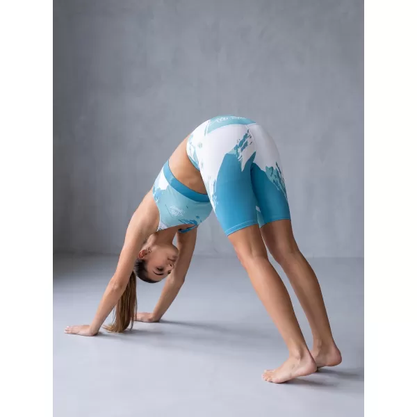  Frauen -Leggings über den Knien Premium ALTISPORT VOJ/ALW081LEG02 BLAU 