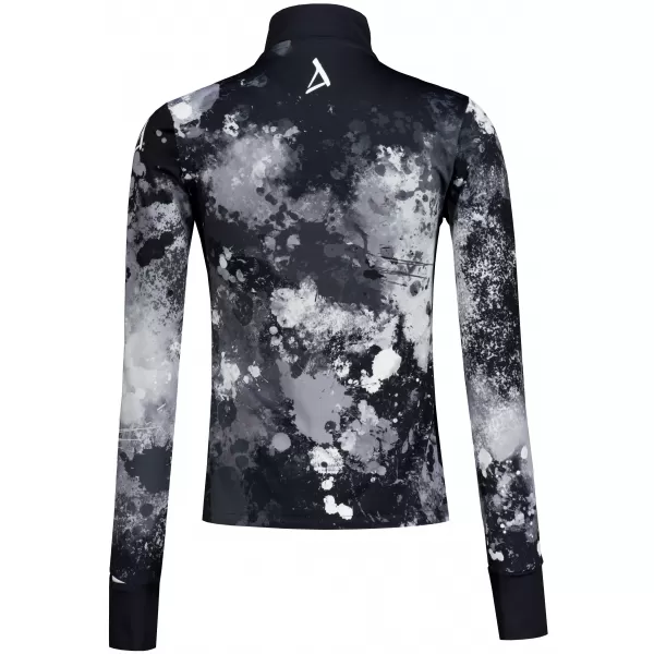  Frauen Sport Sweatshirt Premium Plus ALTISPORT VOJ/ALW055MI04 SCHWARZ UND WEIß 