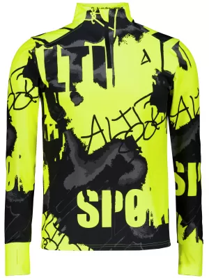 Herren Sport Sweatshirt Premium Plus ALTISPORT VOJ/ALM076MI04 FLUO-GELB