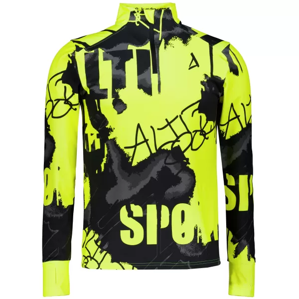 Herren Sport Sweatshirt Premium Plus ALTISPORT VOJ/ALM076MI04 FLUO-GELB 
