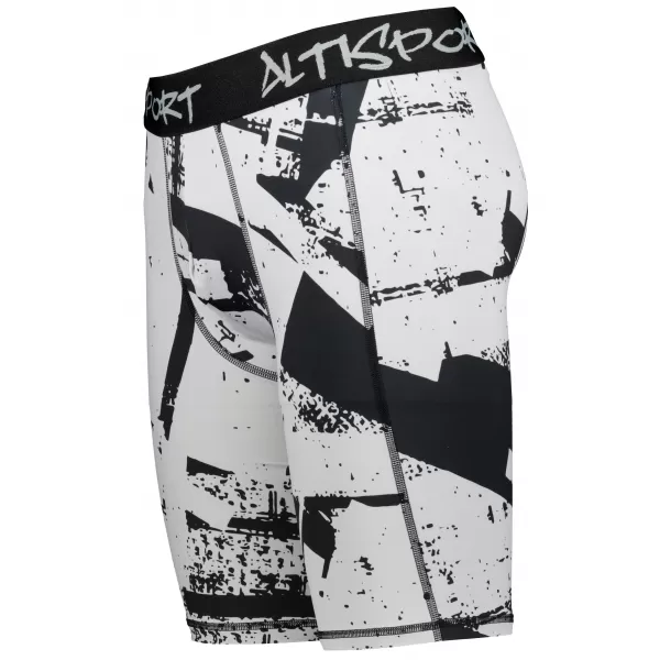  Männersport -Leggings über den Knien der Prämie ALTISPORT VOJ/ALM079LEG02 SCHWARZ -GRAY 