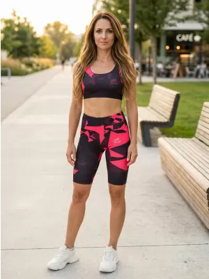 Frauen -Leggings über den Knien Premium ALTISPORT VOJ/ALW080LEG02 WEINRÖTET