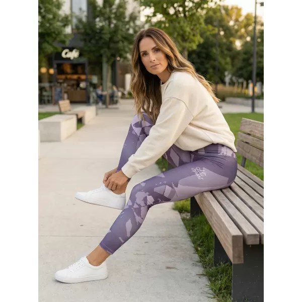  Lange Leggings für Frauen Premium ALTISPORT VOJ/ALW080LEG01 GRAUVIOLETT 