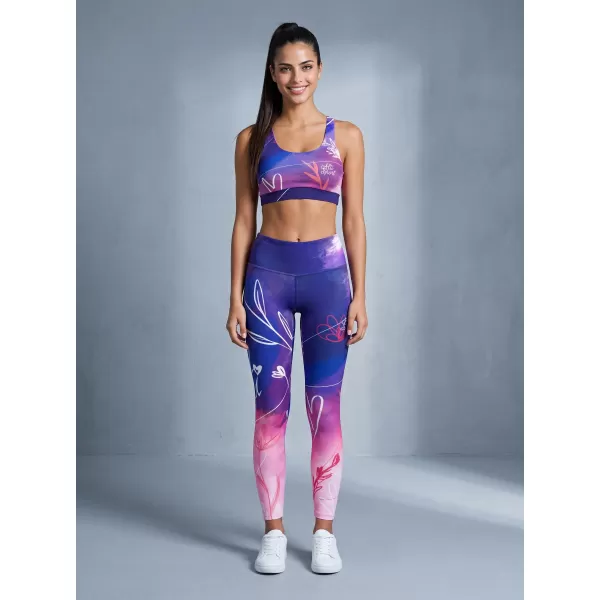  Lange Leggings für Frauen Premium ALTISPORT VOJ/ALW083LEG01 LILA 