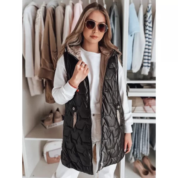  Weste DSTREET GLITTI TY4804 SCHWARZ 