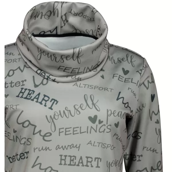  Damen erweitertes Premium -Sweatshirt ALTISPORT VOJ/ALW067MI06 HELLBRAUN 