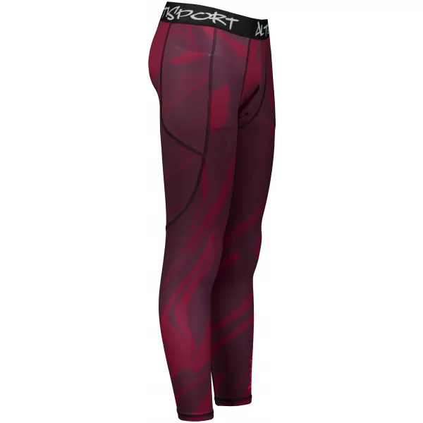  Herrensport -Leggings langer Prämie ALTISPORT VOJ/ALM072LEG01 WEINRÖTET 