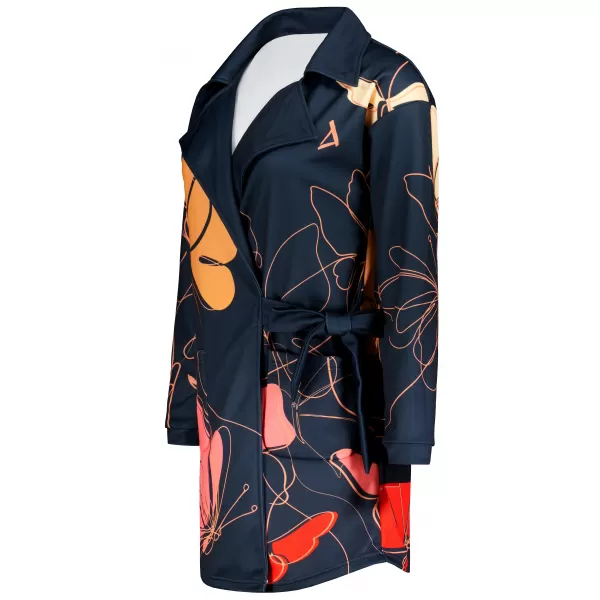  Frauen -Sweatshirt -Premium -Tasche für Frauen ALTISPORT VOJ/ALW086MI05 SCHWARZ-ORANGE 