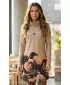Damen erweitertes Premium -Sweatshirt ALTISPORT VOJ/ALW090MI06 BRAUN