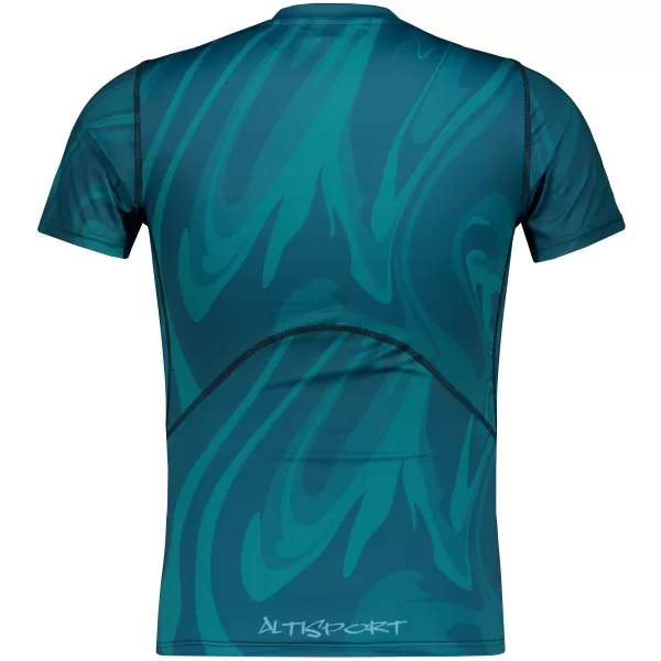  Funktionelle Komprimierung t -Shirt von Männern mit kurzer Ärmelnprämie ALTISPORT VOJ/ALM072TR04 KEROSIN 
