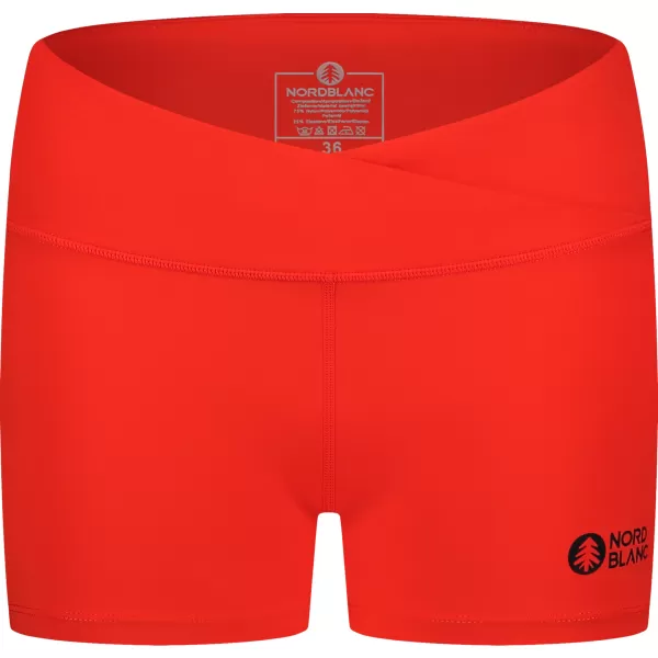  Fitness-Shorts für Damen NORDBLANC NBSPL8038 ORANGEFARBENE TINTE 