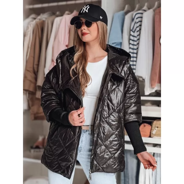  Damenjacke DSTREET PUFFILOF TY4855 SCHWARZ 