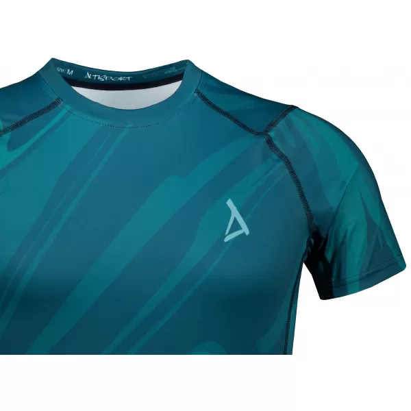  Funktionelle Komprimierung t -Shirt von Männern mit kurzer Ärmelnprämie ALTISPORT VOJ/ALM072TR04 KEROSIN 