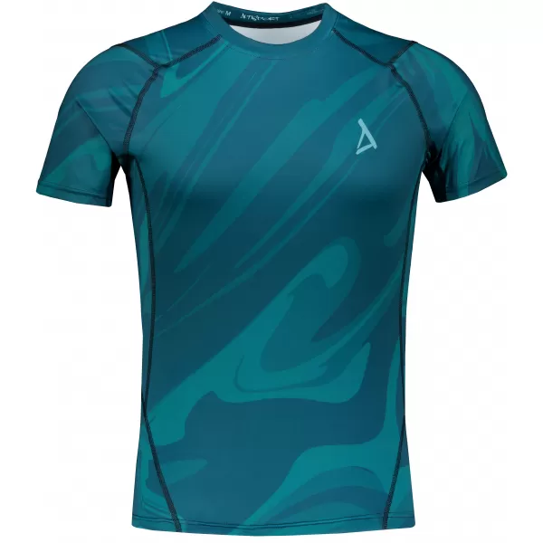  Funktionelle Komprimierung t -Shirt von Männern mit kurzer Ärmelnprämie ALTISPORT VOJ/ALM072TR04 KEROSIN 