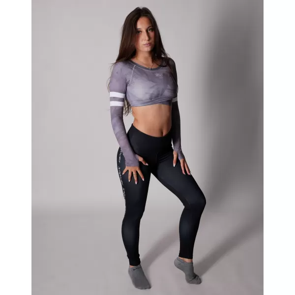  Funktionaler Ernteoberteil der Frauen mit langen Ärmeln Premium ALTISPORT VOJ/ALW096TR04 GRAU 