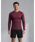 Funktionelle Kompression t -Shirt von Männern mit langarmiger Prämie ALTISPORT VOJ/ALM095TR03 WEINRÖTET