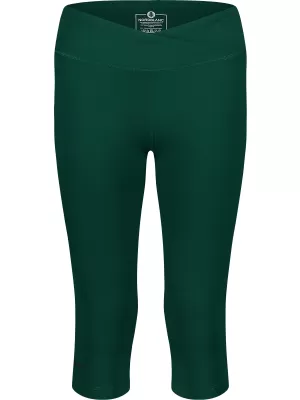 Frauen 3/4 Fitness -Leggings NORDBLANC NBSPL8037 DUNKELGRÜN