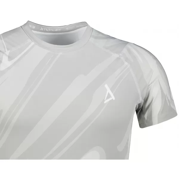  Funktionelle Komprimierung t -Shirt von Männern mit kurzer Ärmelnprämie ALTISPORT VOJ/ALM072TR04 GRAU 