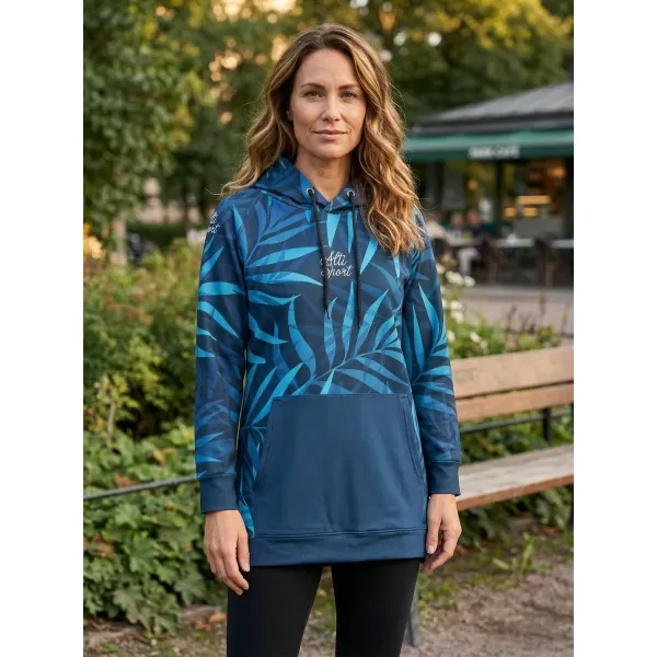  Funktionaler erweiterter Sweatshirt -Prämie von Frauen ALTISPORT VOJ/ALW094MI03 BLAU 
