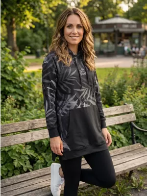 Funktionaler erweiterter Sweatshirt -Prämie von Frauen ALTISPORT VOJ/ALW094MI03 SCHWARZ