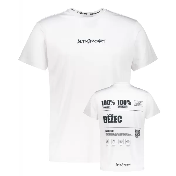  Männer funktionaler T -Shirt Premium ALTISPORT BĚŽEC VOJ/ALM091TR01 WEIß 