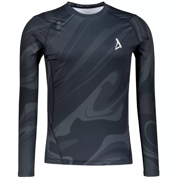 Funktionelle Kompression t -Shirt von Männern mit langarmiger Prämie ALTISPORT VOJ/ALM072TR03 SCHWARZ 